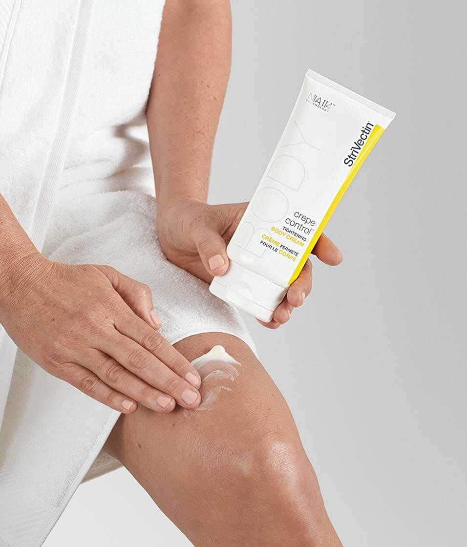 StriVectin comparación de tamaño 6.7 oz mostrando cantidad útil
