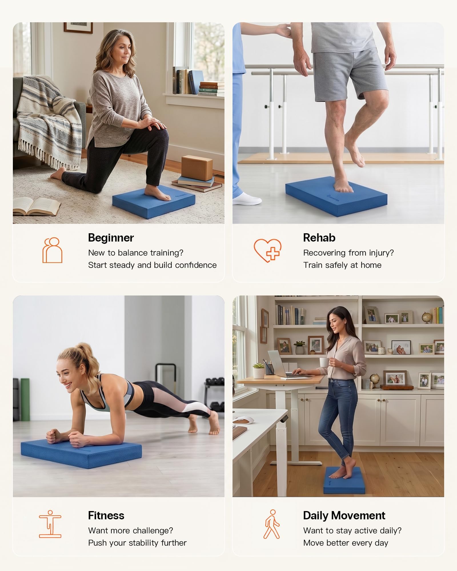 StrongTek pad usado en meditación en sala, aporta confort y estabilidad