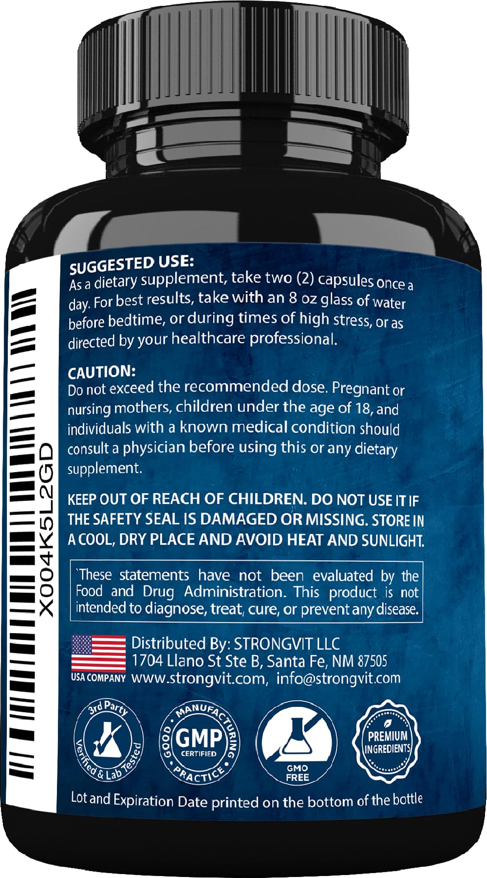 StrongVit informe de laboratorio ilustrando pruebas de calidad