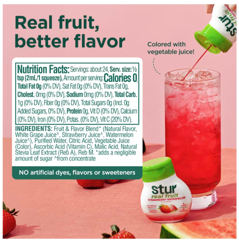 Stur primer plano de etiqueta destacando vitamina C y antioxidantes