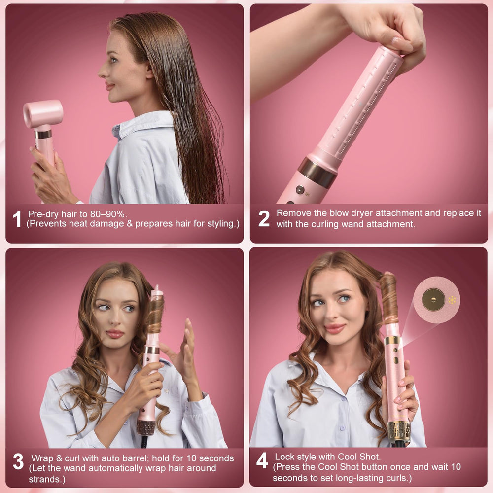 StyleVibe en uso secando cabello rápidamente con flujo de aire potente