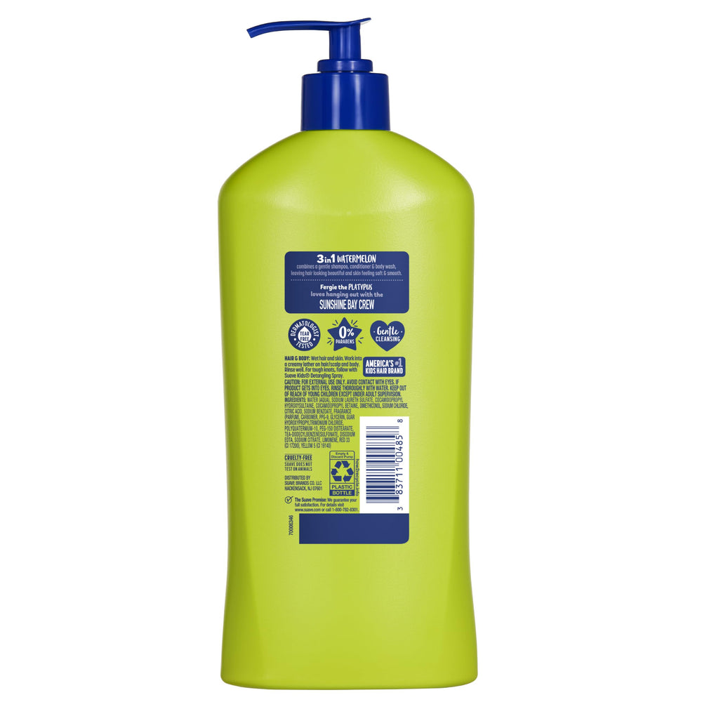 Suave tamaño 18 oz junto a mano para comparar volumen práctico
