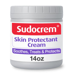 Sudocrem envase frontal 14oz mostrando etiqueta clara y protección