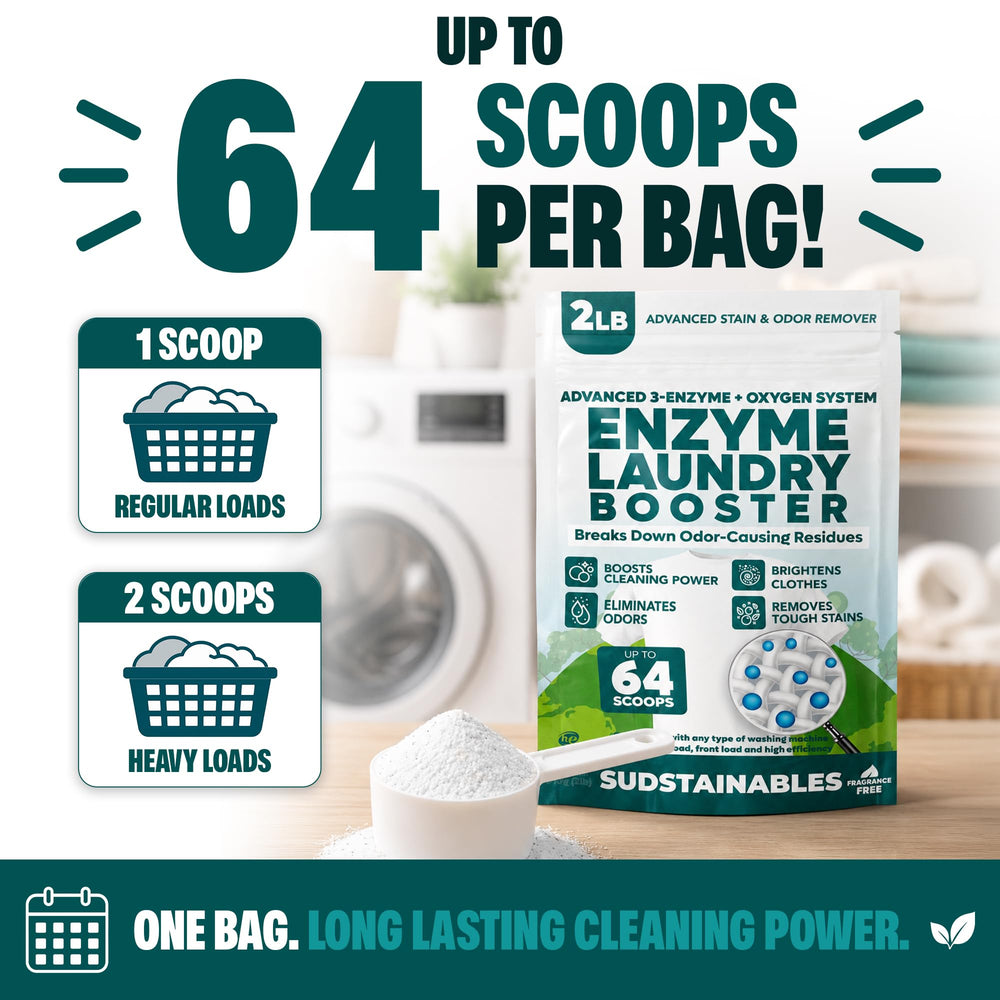Sudstainables escena de lavandería casera con ropa limpia y sin fragancia añadida