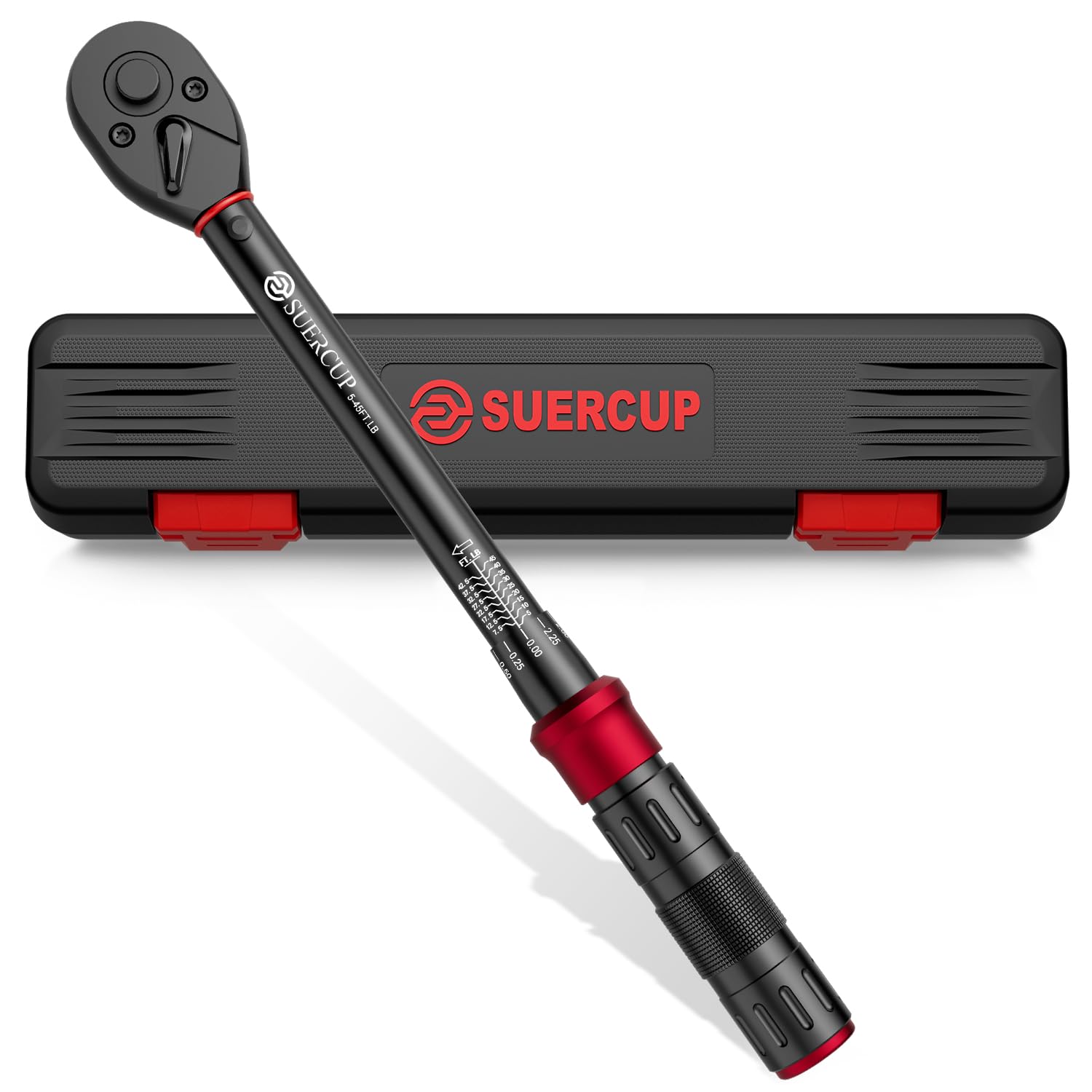 SUERCUP vista frontal de la llave dinamométrica mostrando su longitud y acabado resistente