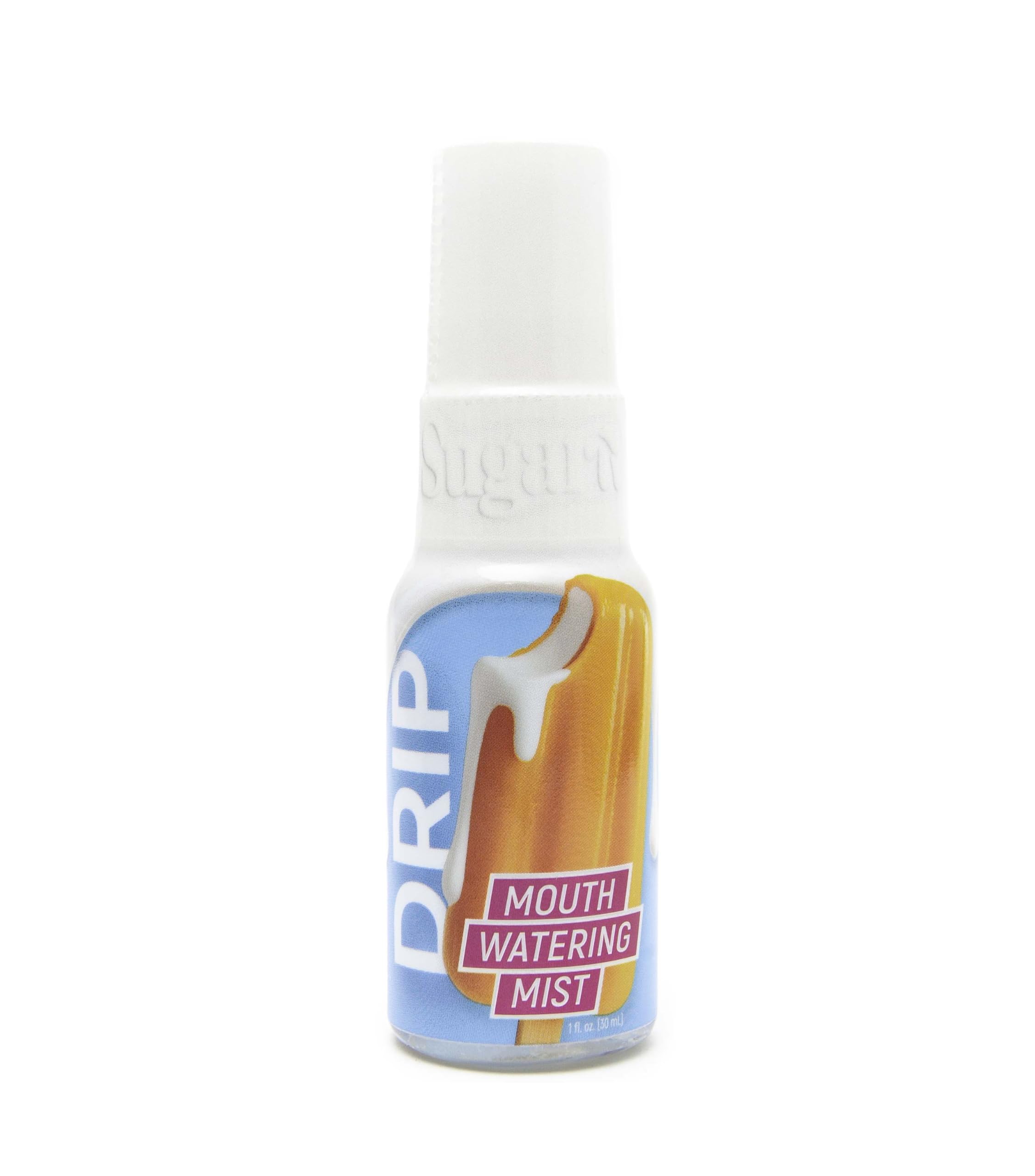 SUGAR SPLASH envase DRIP frente mostrando tamaño y etiqueta sabor
