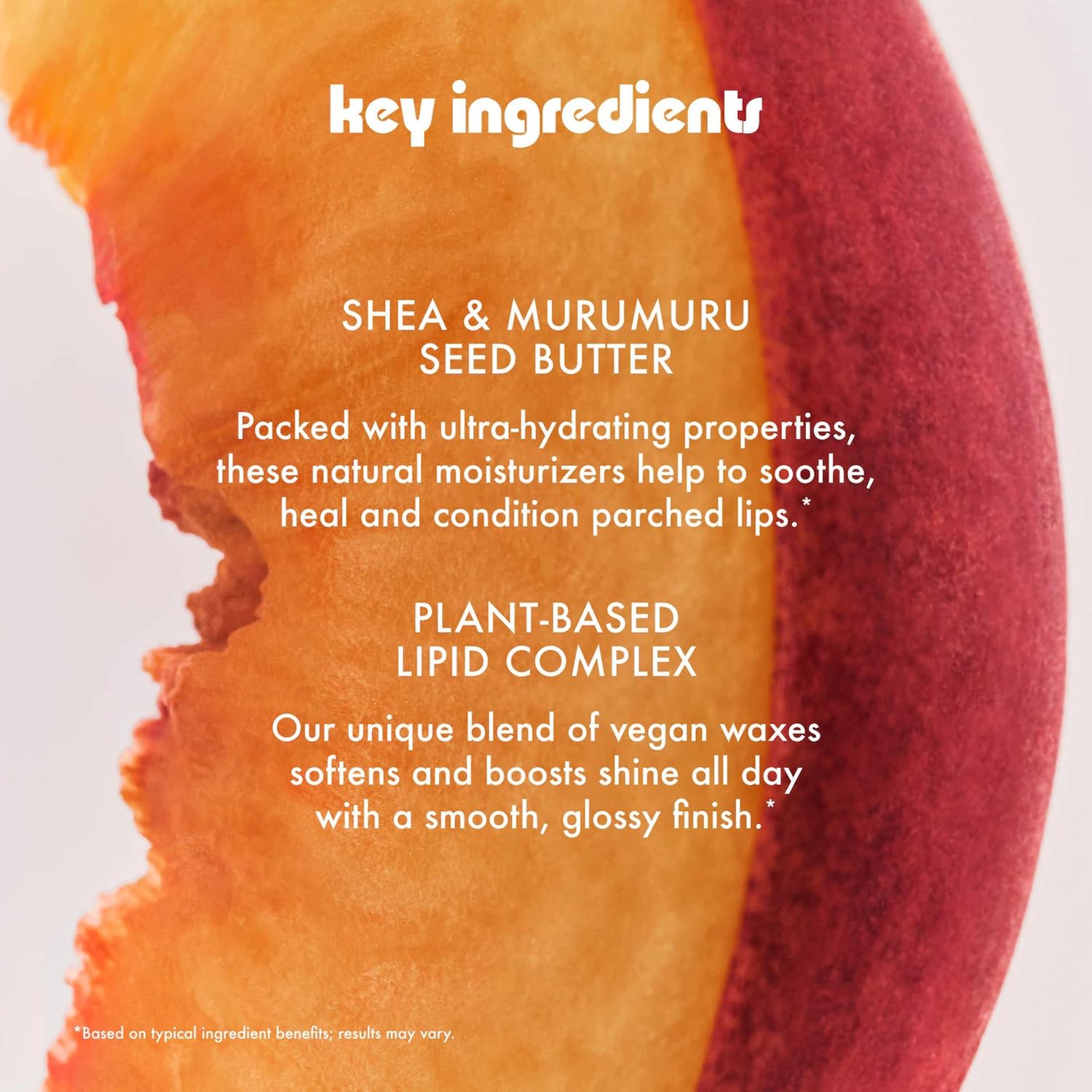 Summer Fridays aplicación del Sea Salt Caramel en labios, aspecto nutritivo