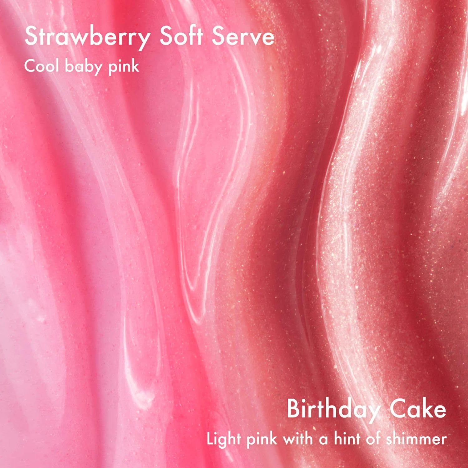 Summer Fridays textura del tono Strawberry Soft Serve con color rosa suave