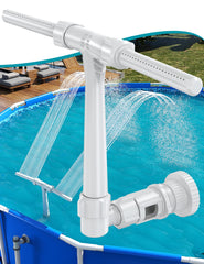 SUMMERBUDDY front view showing dual spray fountain and benefits of visual appeal