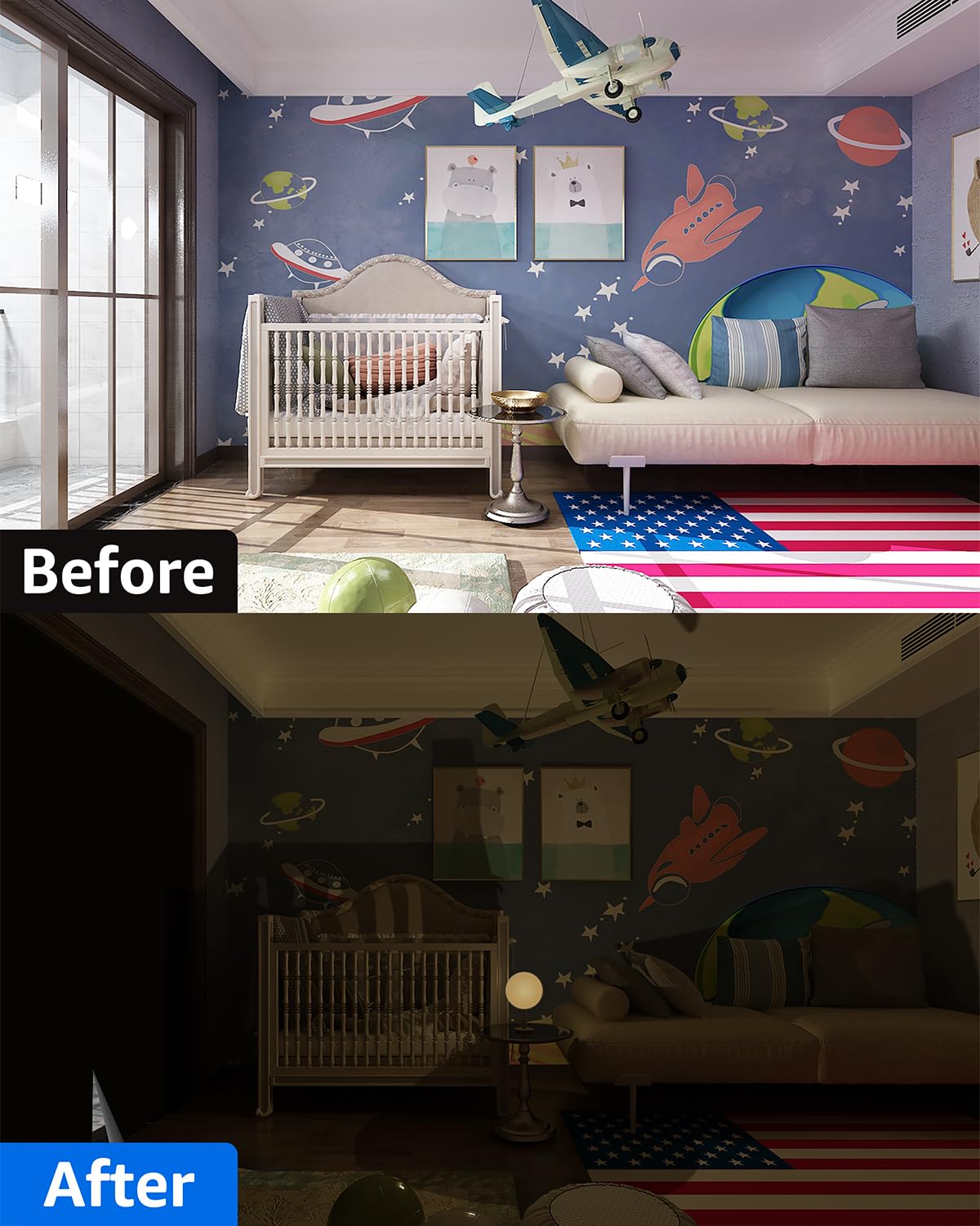 Sumobaby tiras de cinta magic para una instalación sin taladro y sin residuos