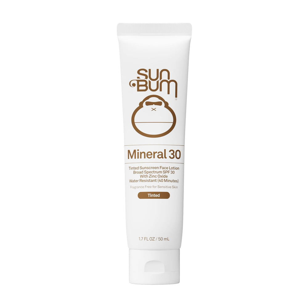 Sun Bum envase frontal del protector facial con color mostrando etiqueta y tamaño