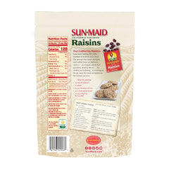 Sun-Maid pasas mezcladas en avena mostrando uso en desayuno saludable