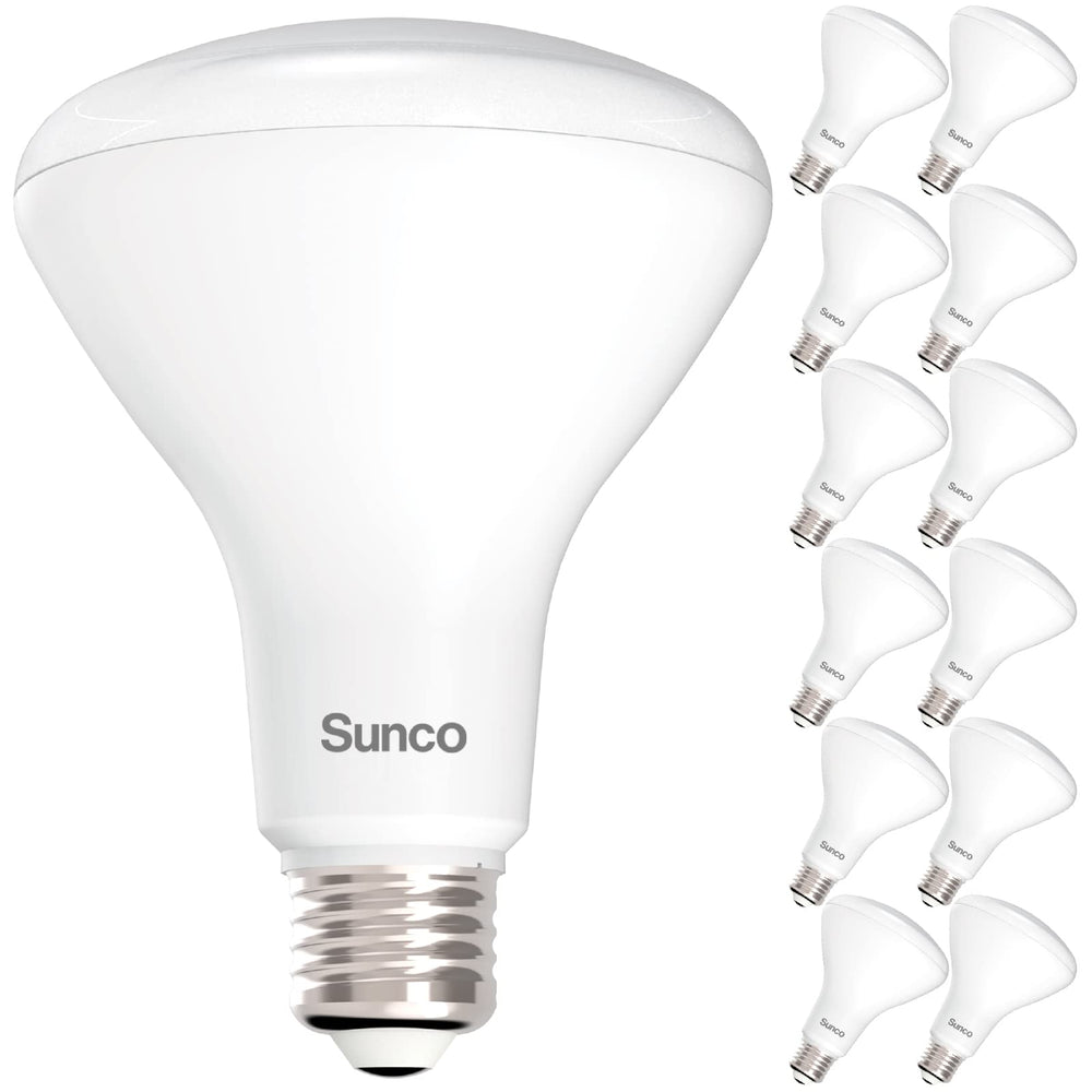 Sunco empaque frontal pack de 12 mostrando aspecto y beneficios de ahorro
