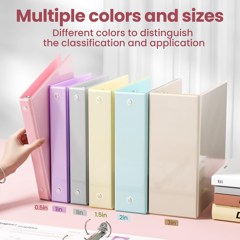 SUNEE binder stack size comparison illustrating compact capacity benefit
