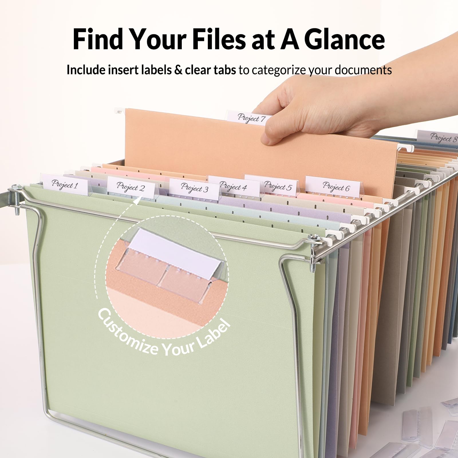 SUNEE colores pastel ordenados para codificar archivos y mejorar búsquedas
