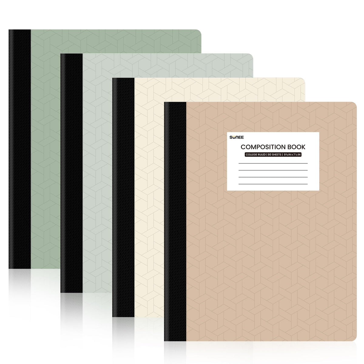 SUNEE portada en colores Morandi que identifica cada cuaderno y aporta estilo
