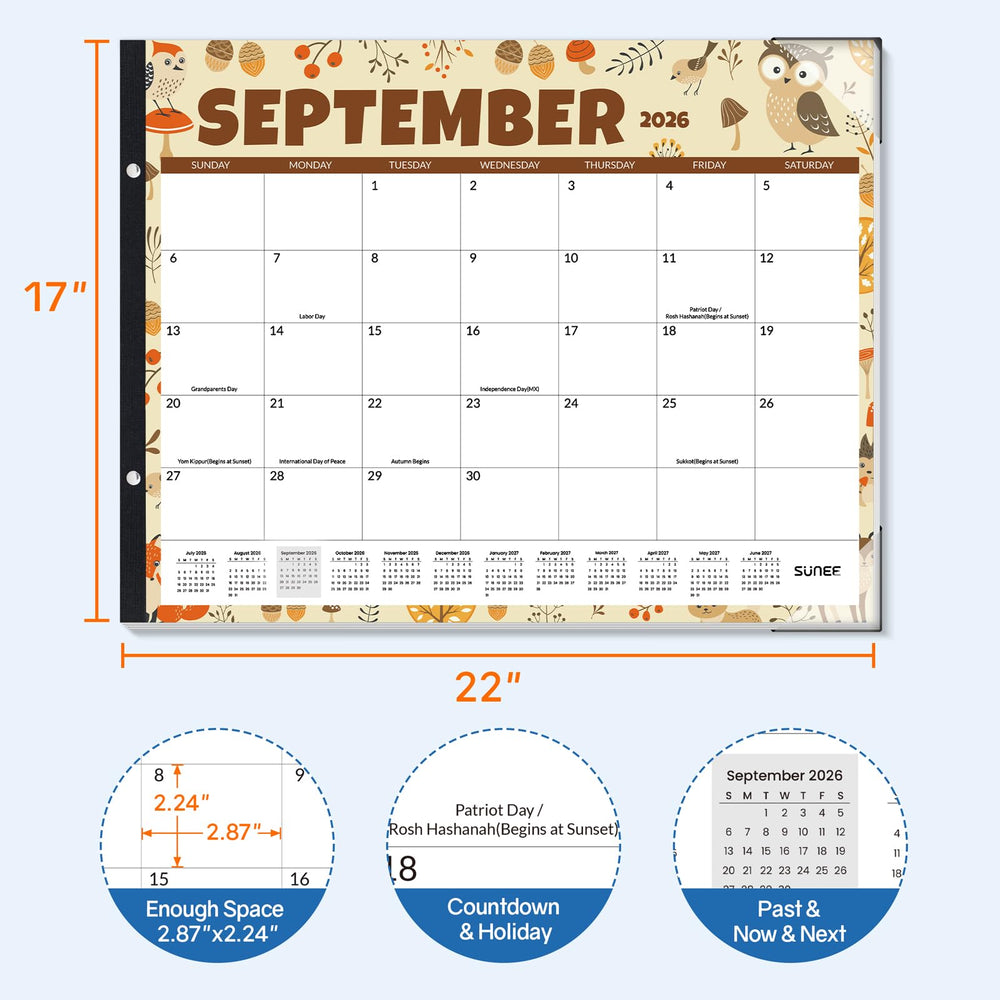 SUNEE calendario en escritorio mostrando organización profesional visible