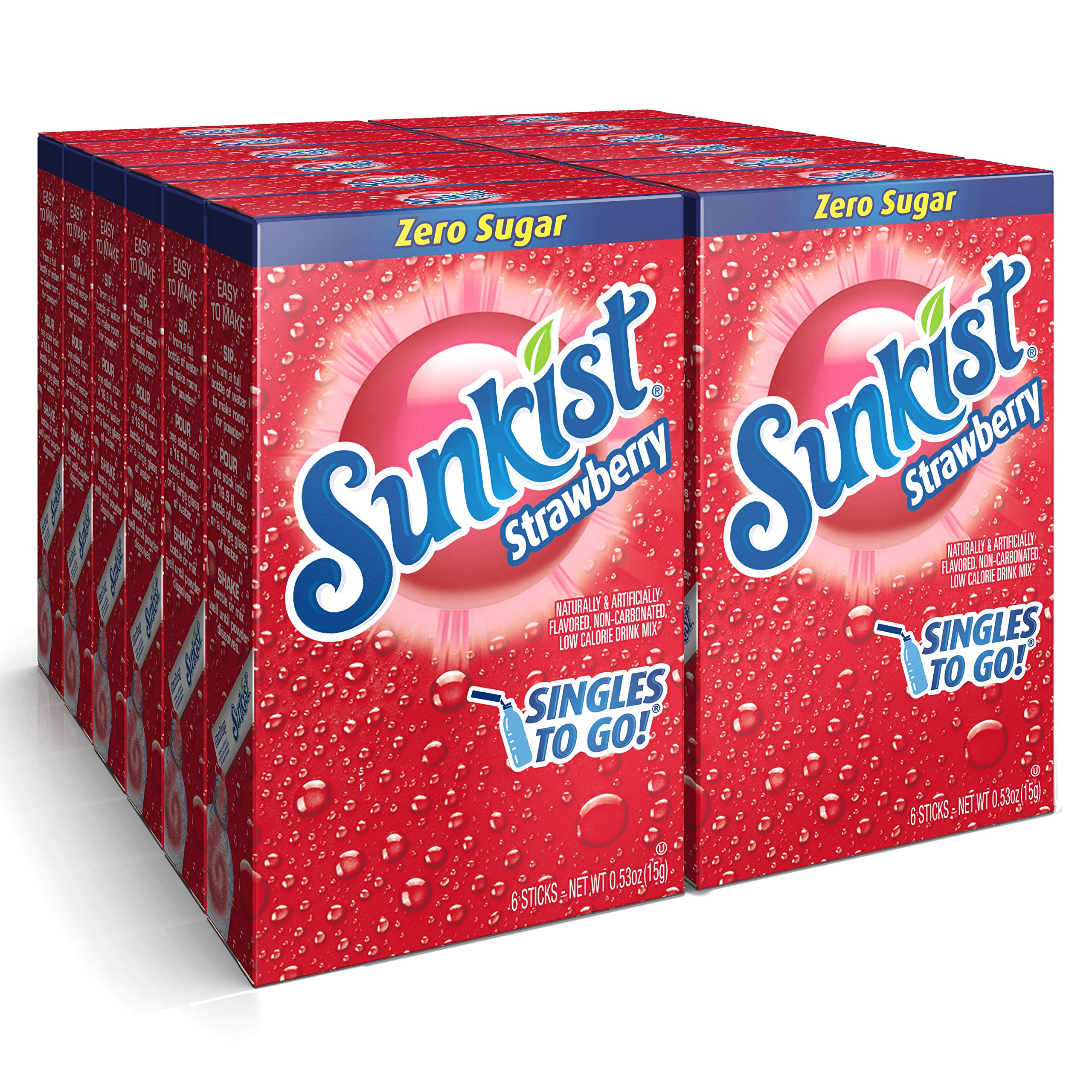 SINGLES TO GO! Sunkist paquete frontal mostrando diseño y conveniencia