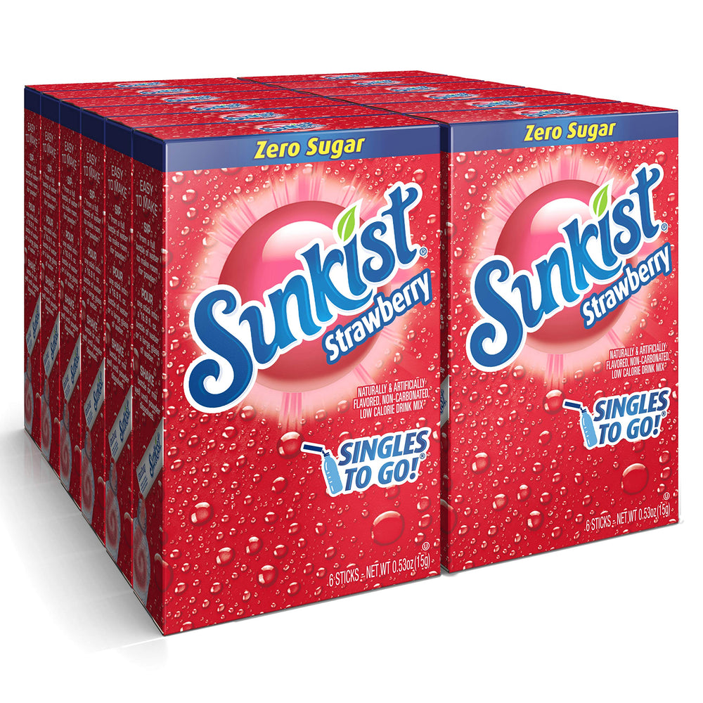 SINGLES TO GO! Sunkist paquete frontal mostrando diseño y conveniencia