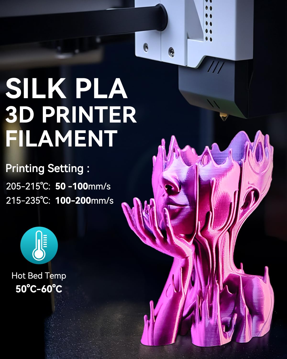 SUNLU modelo decorativo impreso Light Gold con acabado listo para exposición