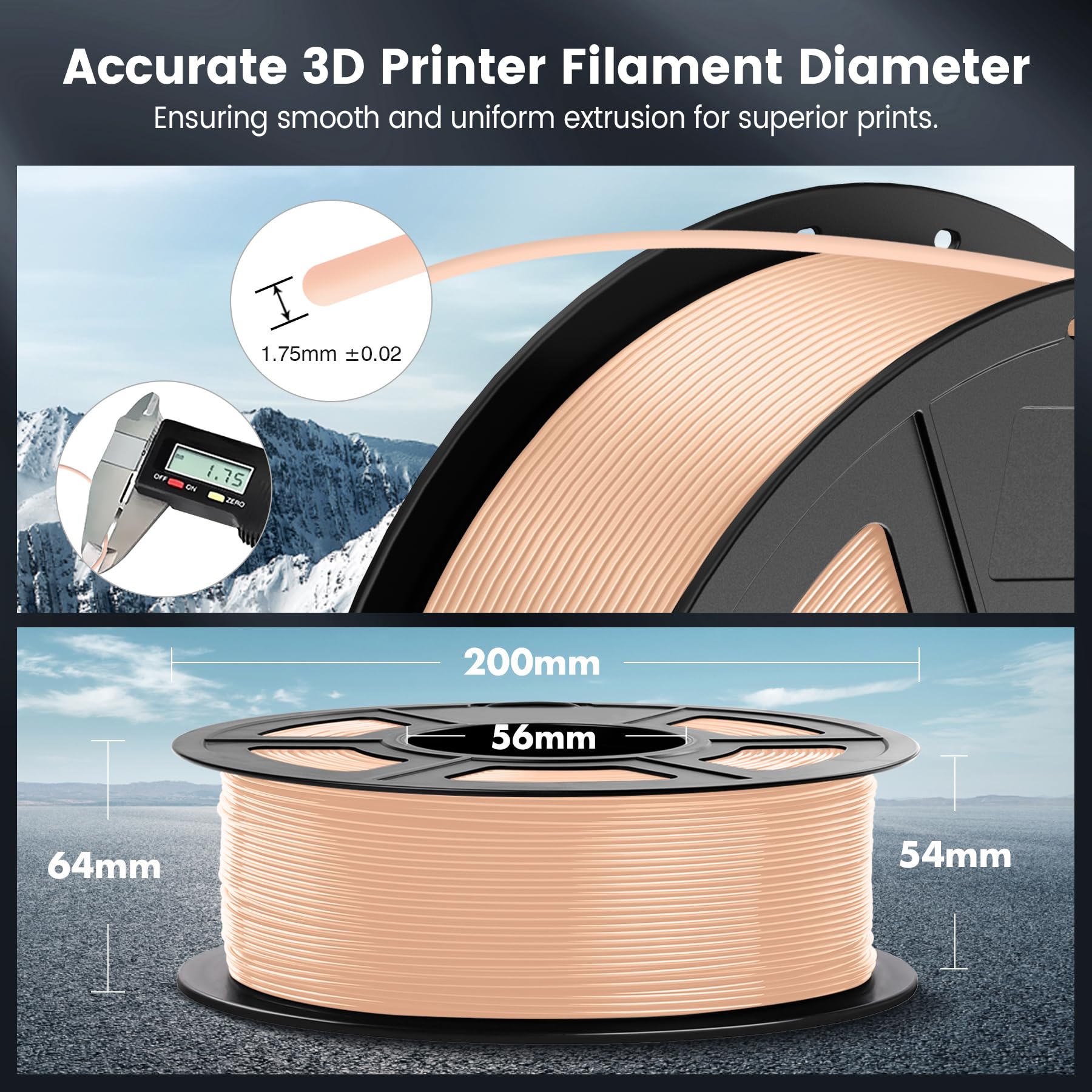 SUNLU filamento alimentándose en una impresora 3D demostrando compatibilidad