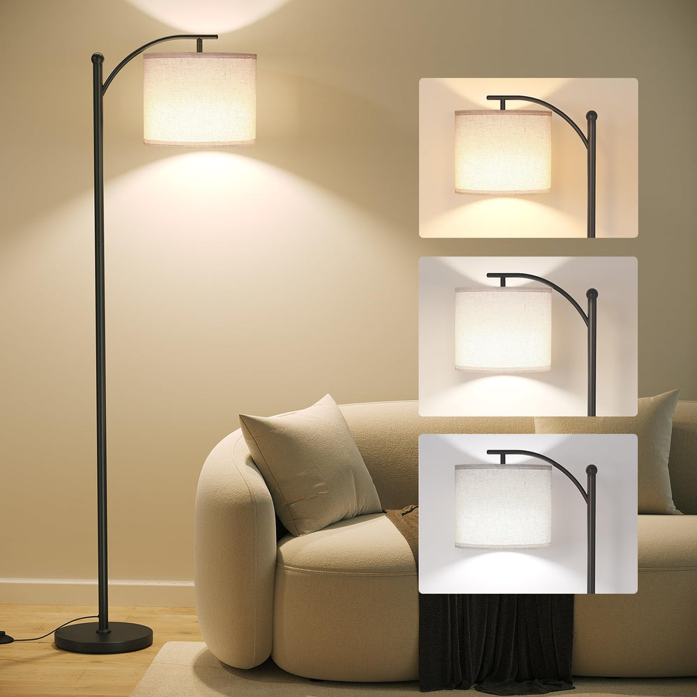 SUNMORY lámpara de pie arco vista frontal elegante y funcional