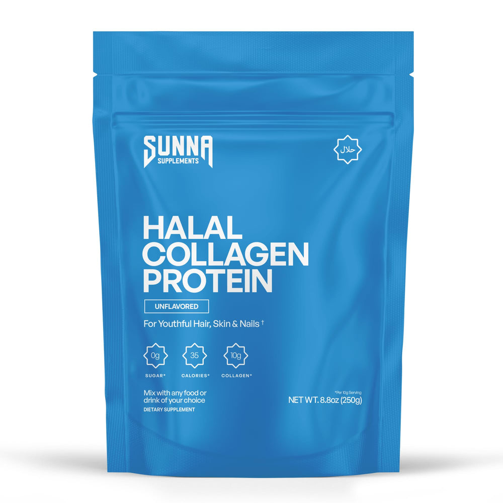 SUNNA SUPPLEMENTS bote frontal mostrando diseño y pureza