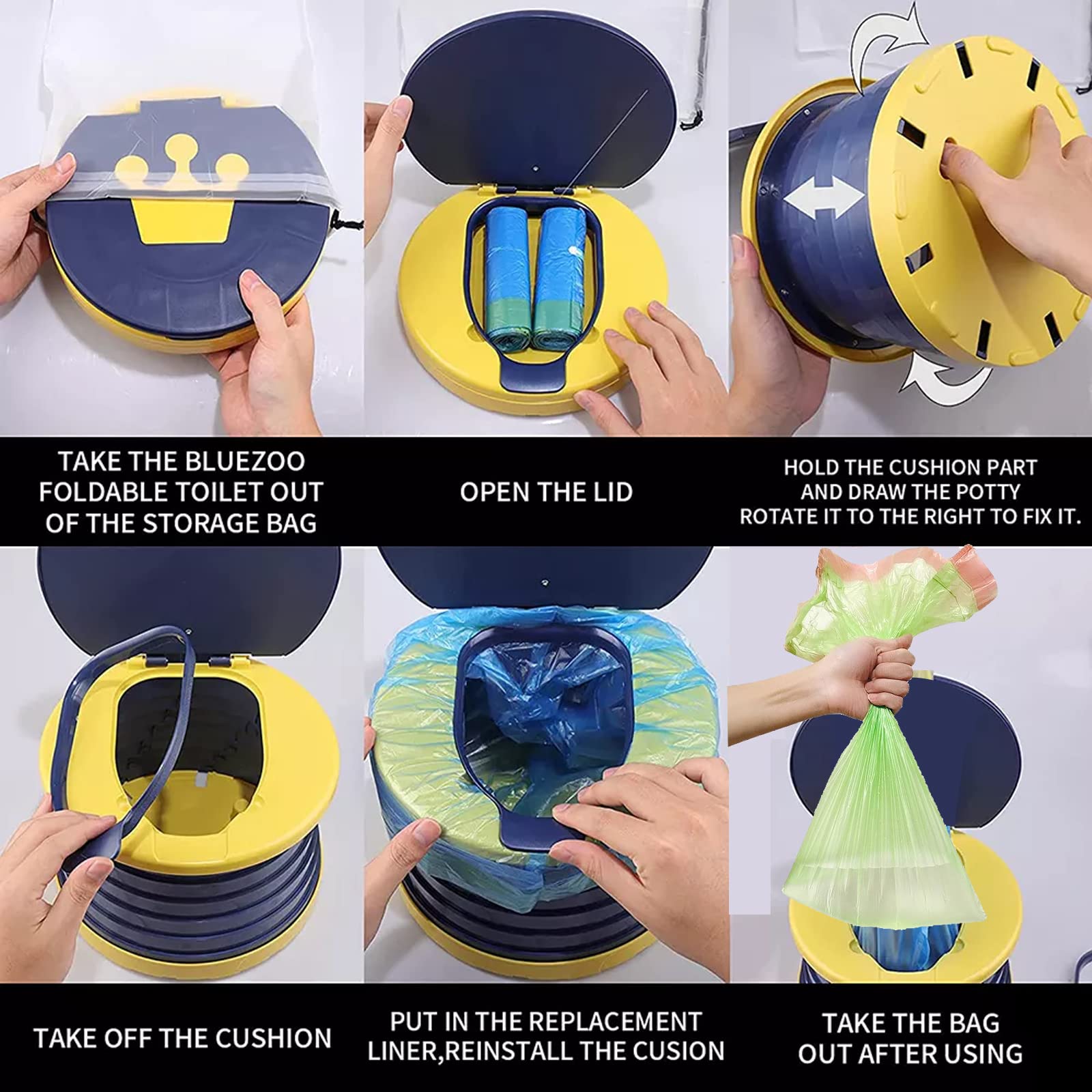 SunnySmile bolsa multifunción y rollos de bolsas incluidos para higiene