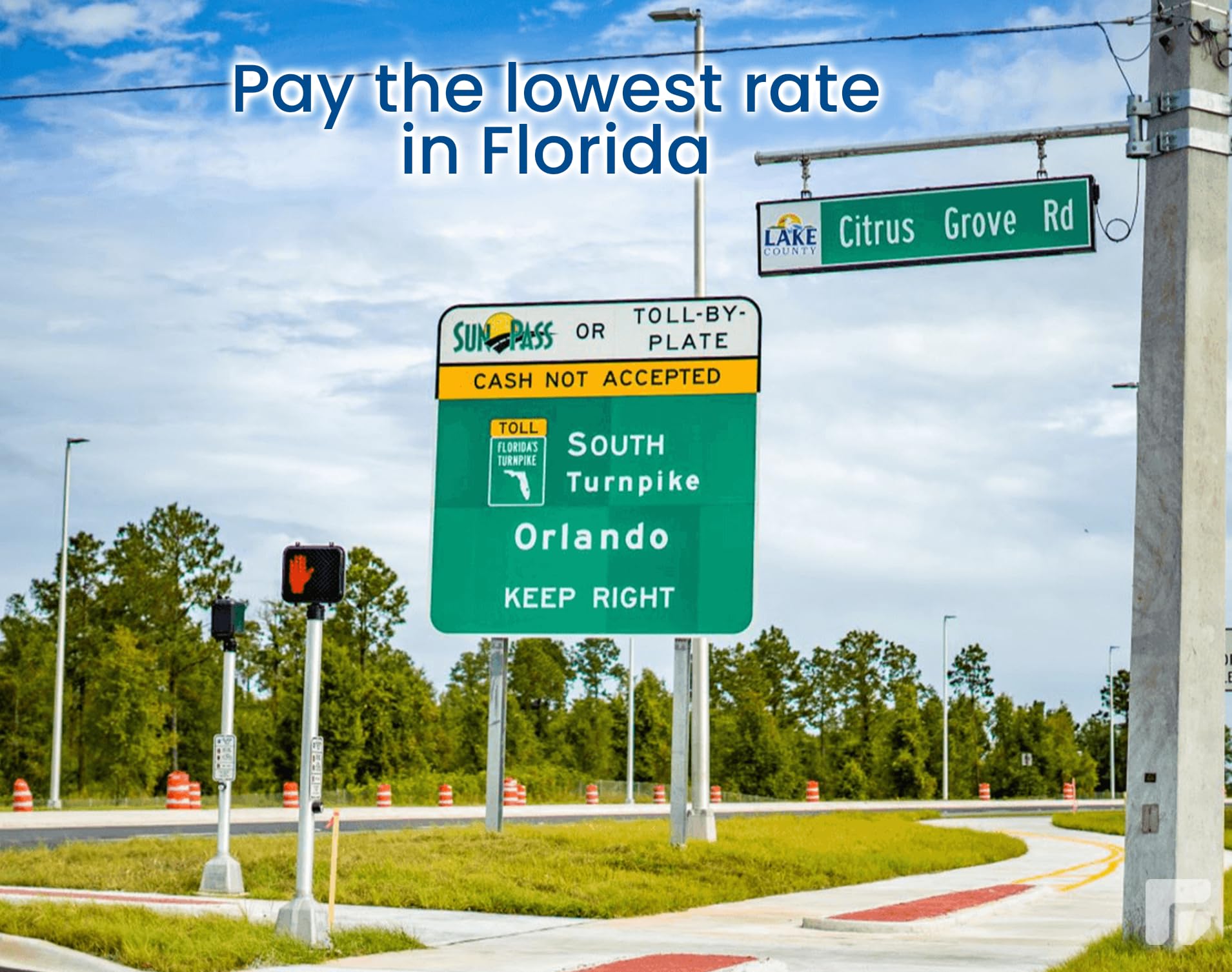 SunPass Pro en carril express de peaje mostrando fluidez y ahorro de tiempo