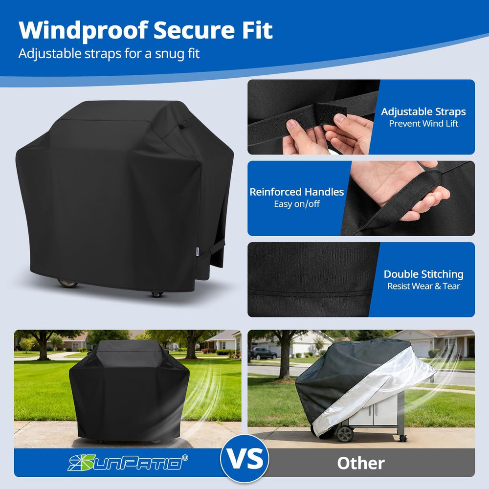 SunPatio side fabric handle close-up for easy removal and convenience
