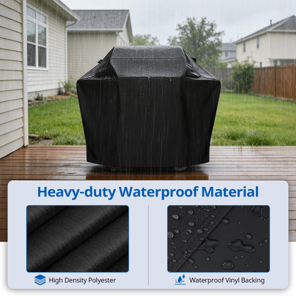 SunPatio inner waterproof lining detail protecting grill from moisture