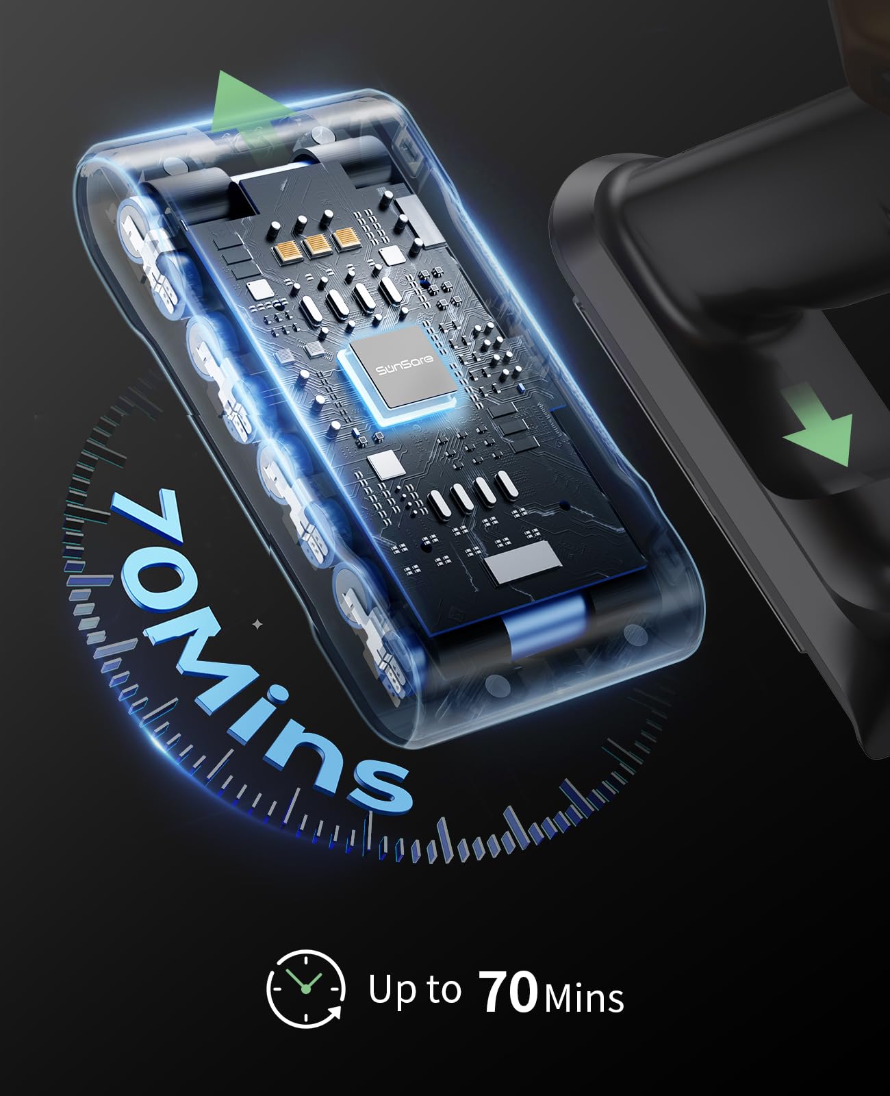 SunSare X7A Pro comparativa de tamaño mostrando autonomía portátil