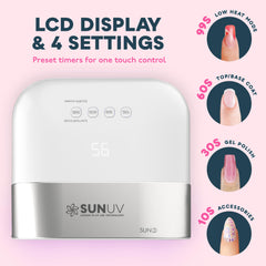 SUNUV SUN3 pedicura con cinco uñas curadas a la vez eficientemente