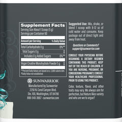 Textura del polvo Sunwarrior creatine micronizada fácil disolución