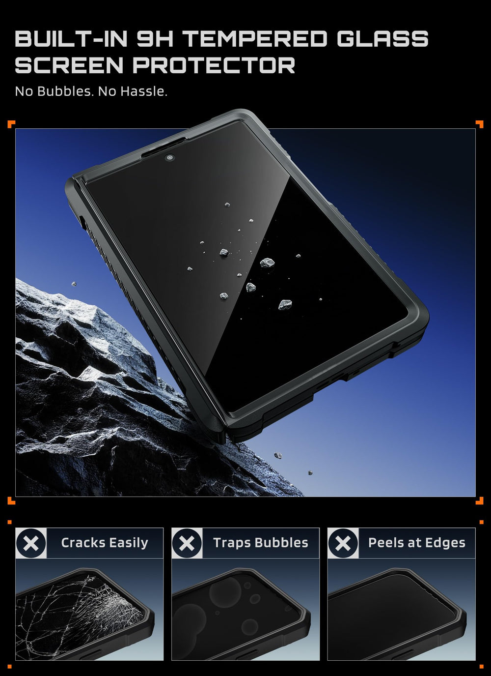 SUPCASE comparación de tamaño y ajuste exacto al teléfono