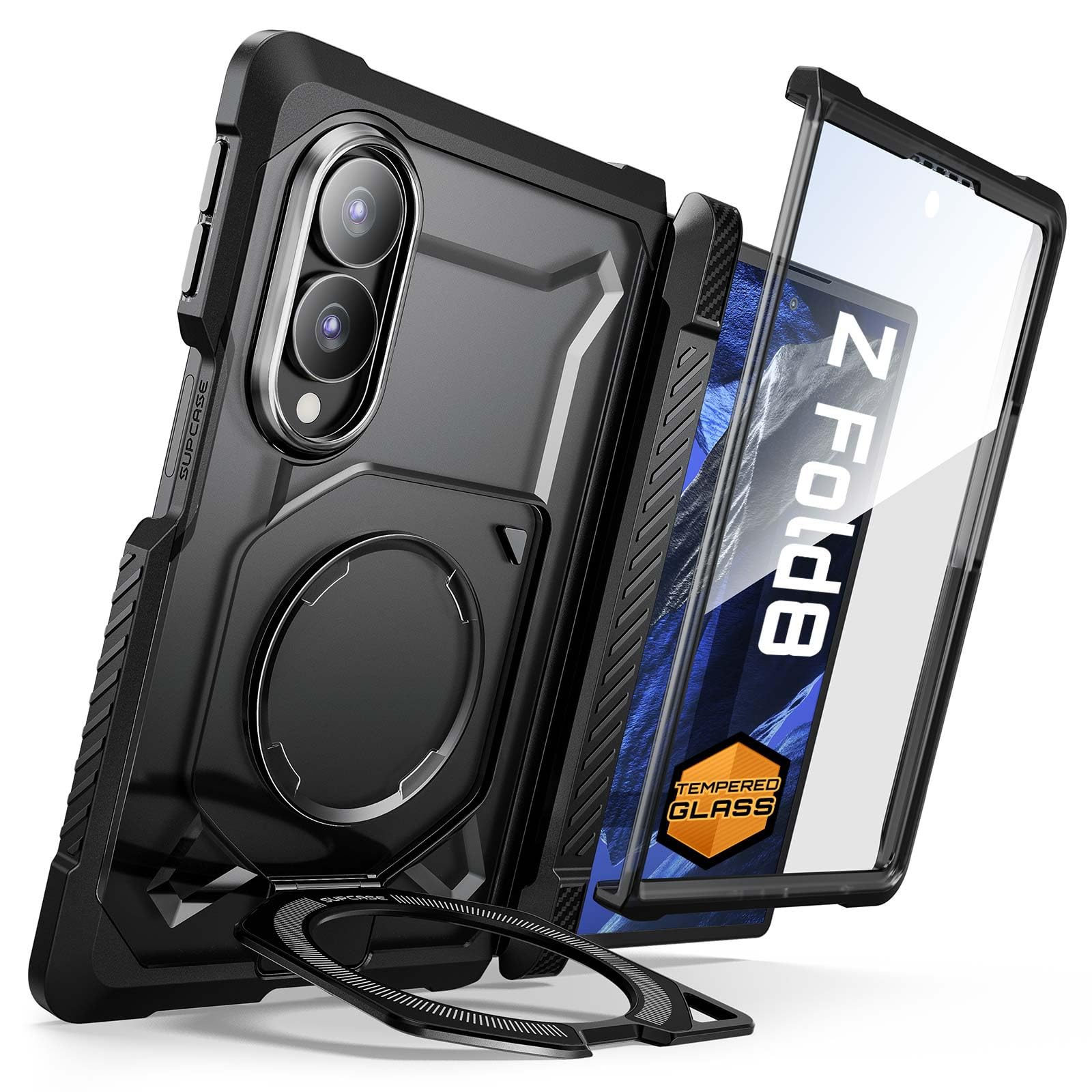 SUPCASE vista frontal con funda completa y protector integrado