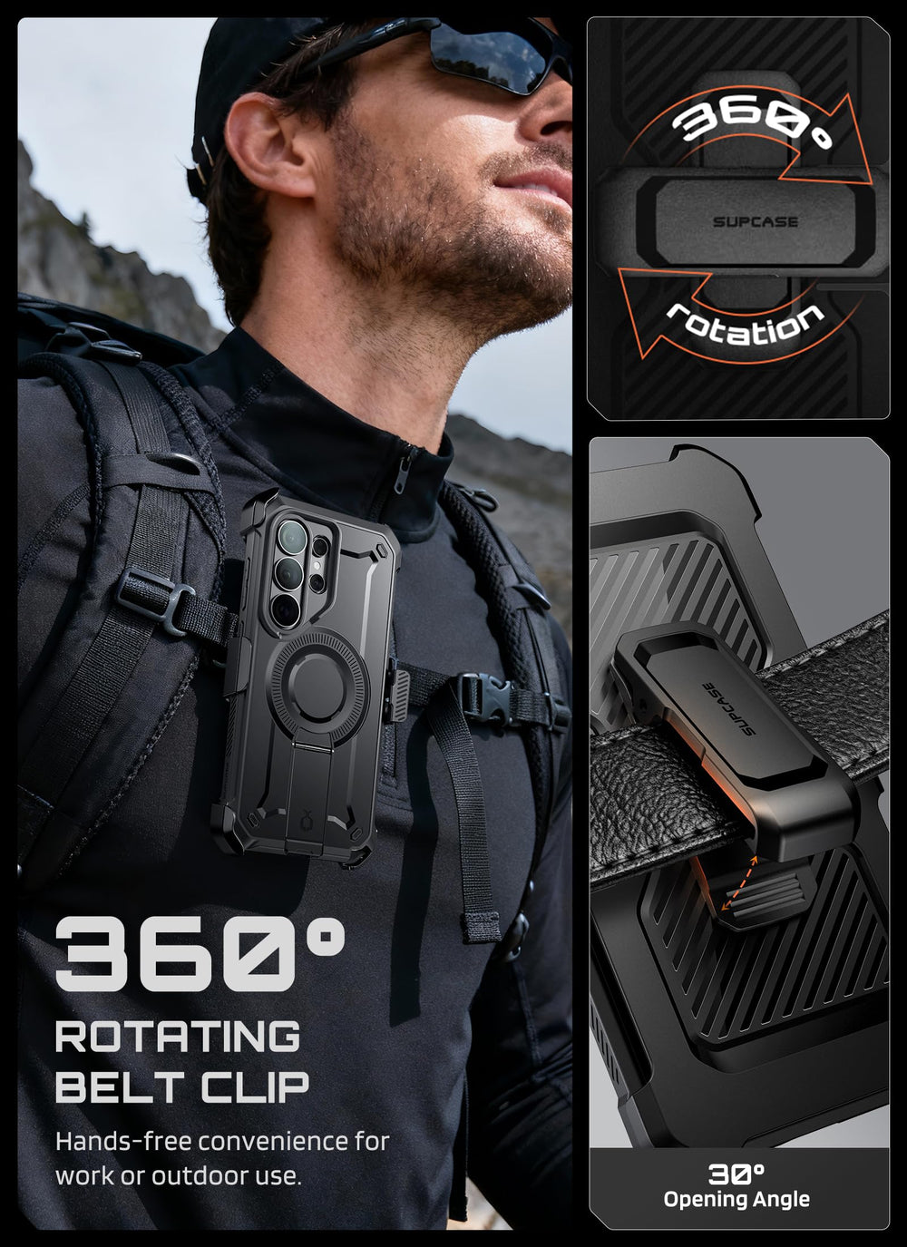 SUPCASE imán N52 integrado que asegura compatibilidad estable con accesorios magnéticos