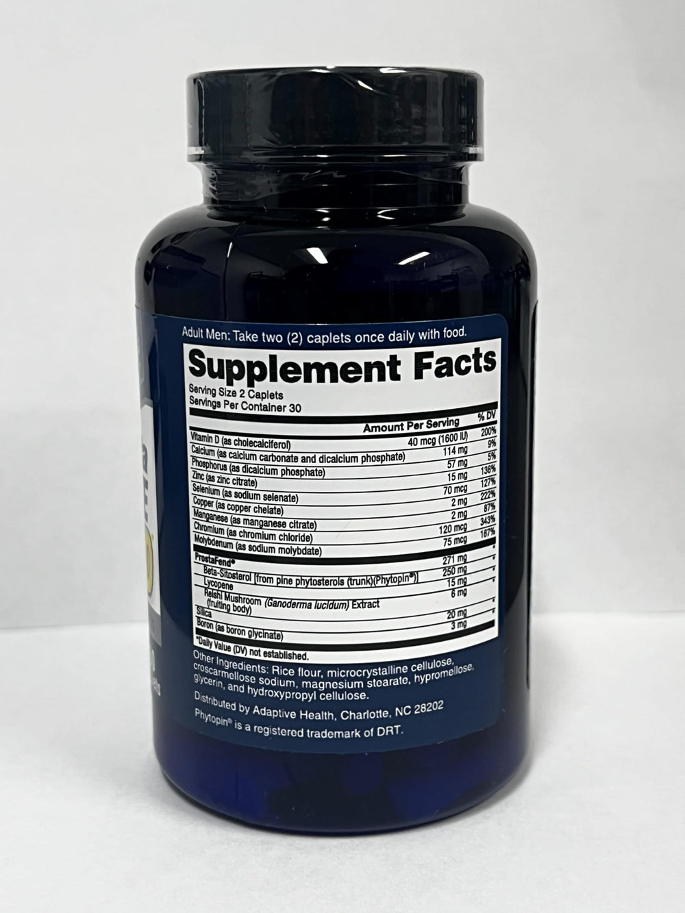 SUPER BETA PROSTATE etiqueta nutricional ampliada con información útil