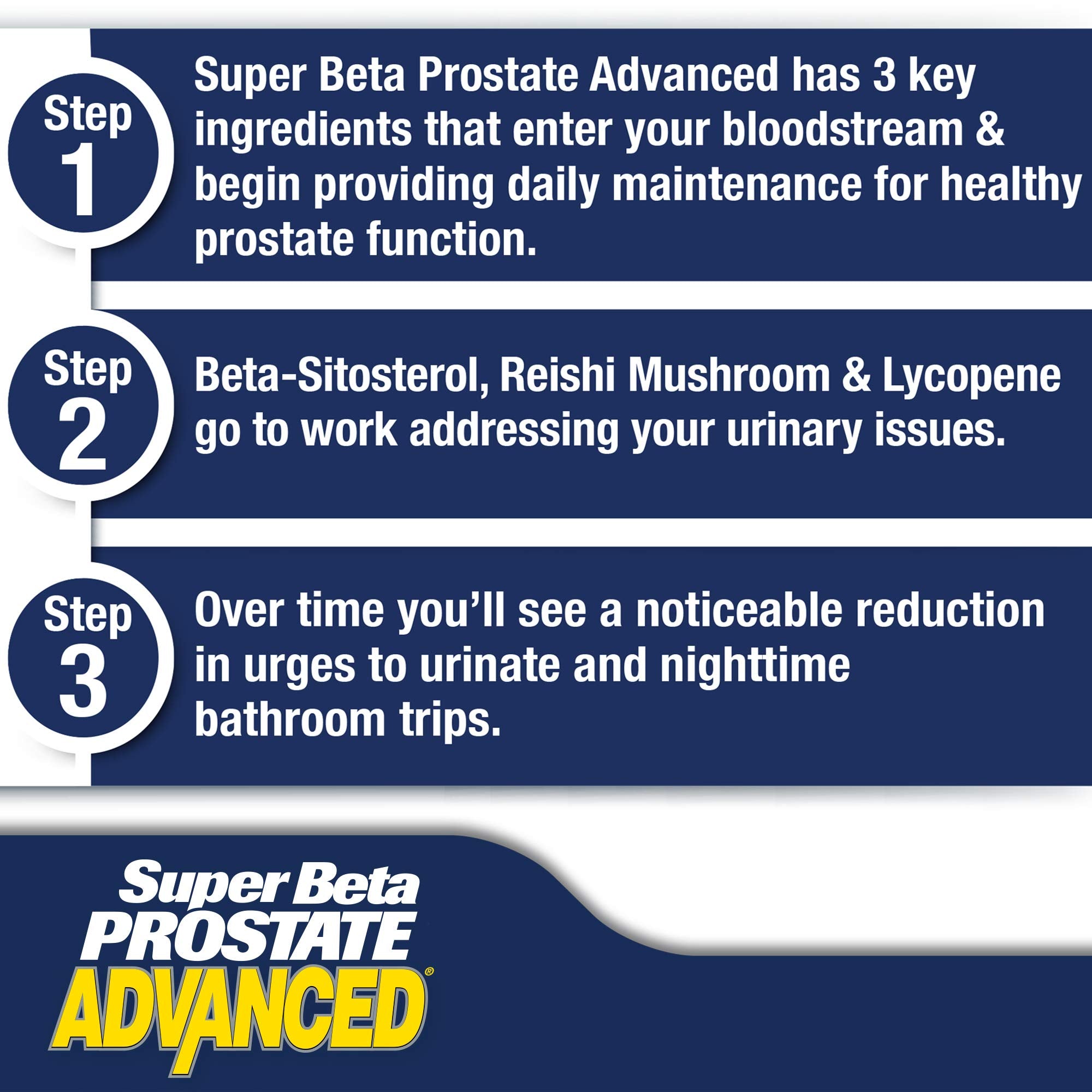 SUPER BETA PROSTATE etiqueta nutricional visible con ingredientes clave legibles