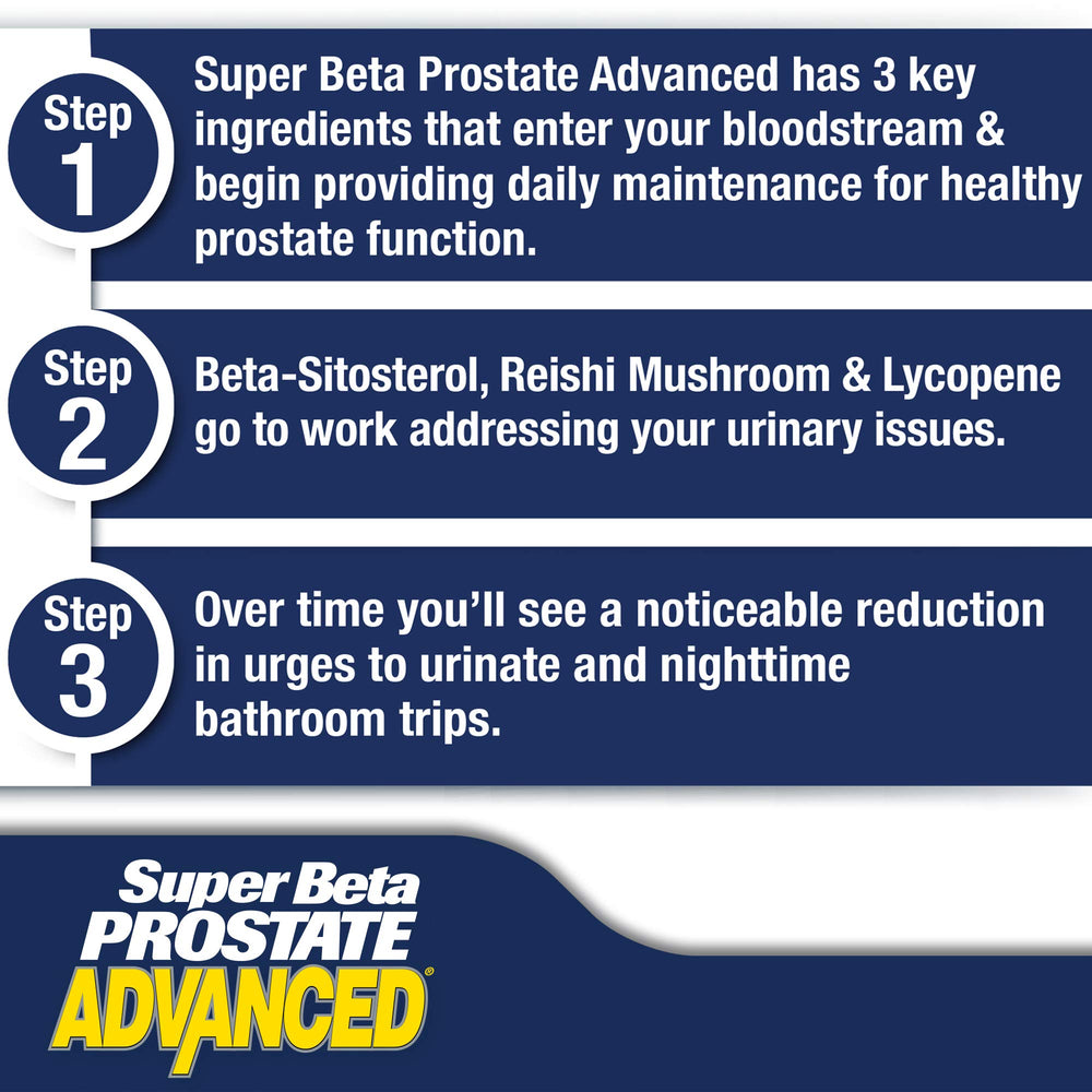 SUPER BETA PROSTATE etiqueta nutricional visible con ingredientes clave legibles
