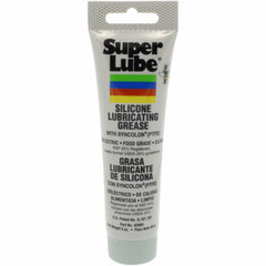 Super Lube 92003 tubo frontal mostrando diseño y tamaño, beneficio de aplicación precisa
