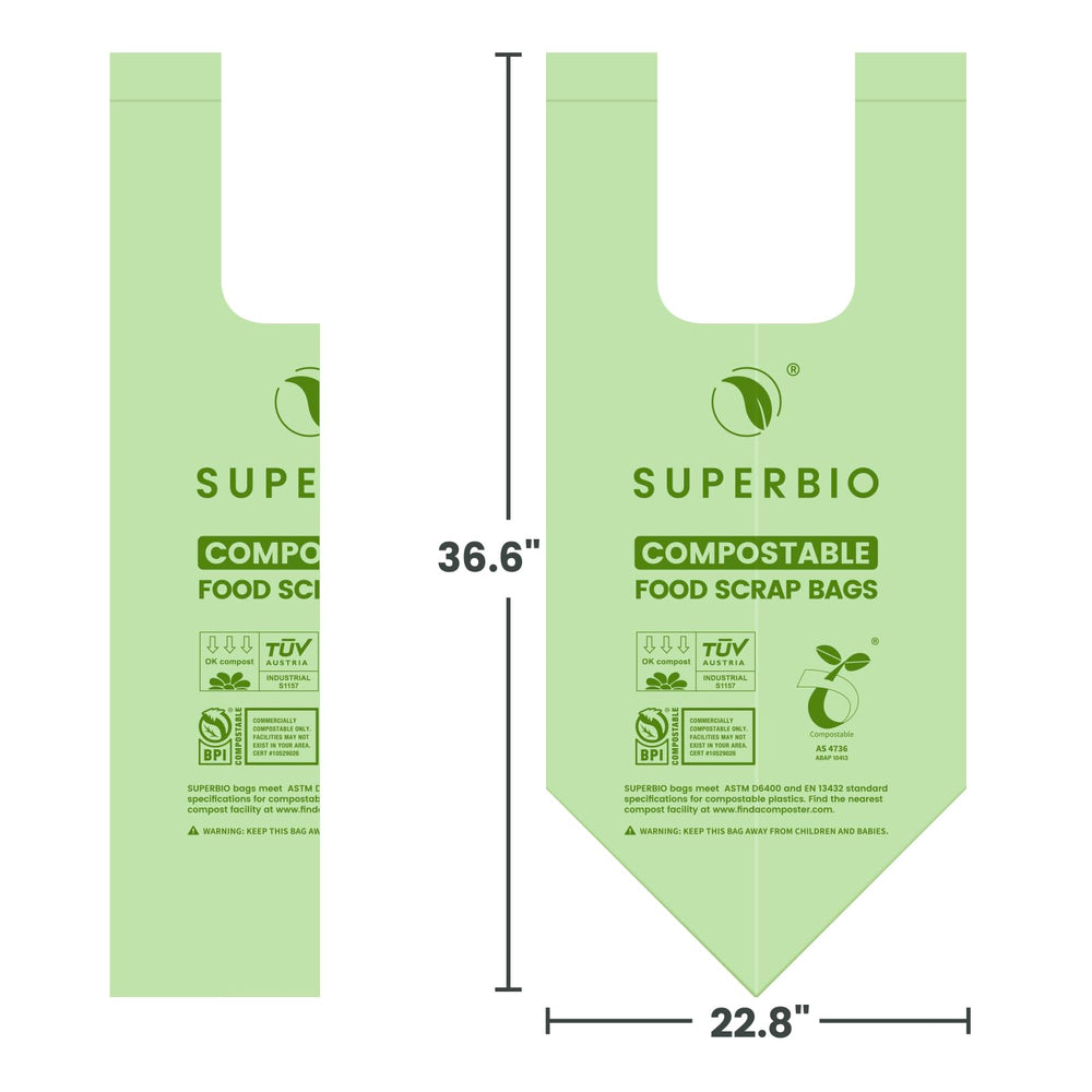 superbio etiquetas de certificación BPI y OK compost HOME para confianza