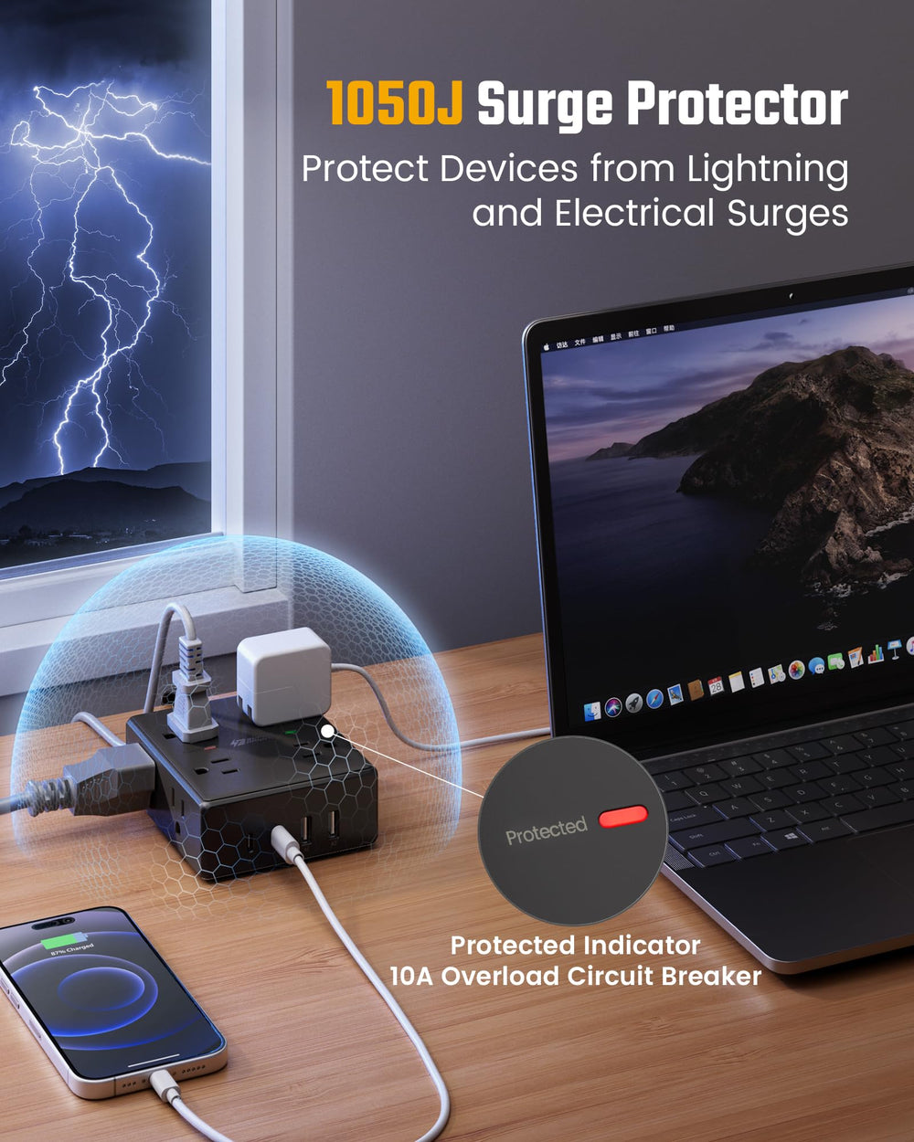 SUPERDANNY puertos USB cercanos para carga eficiente de dispositivos