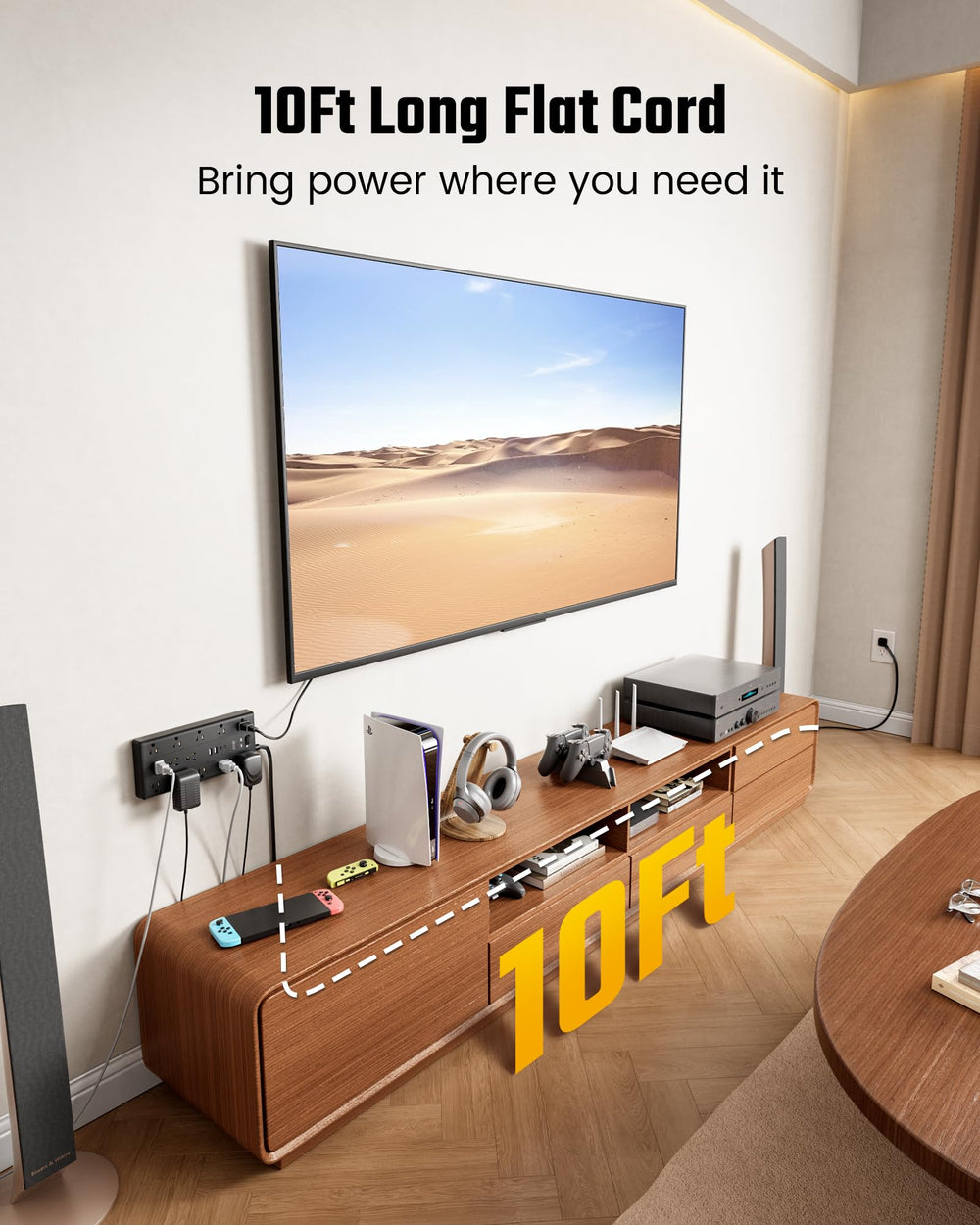 superdanny primer plano de puertos USB-C y USB-A que permite carga directa sin adaptadores