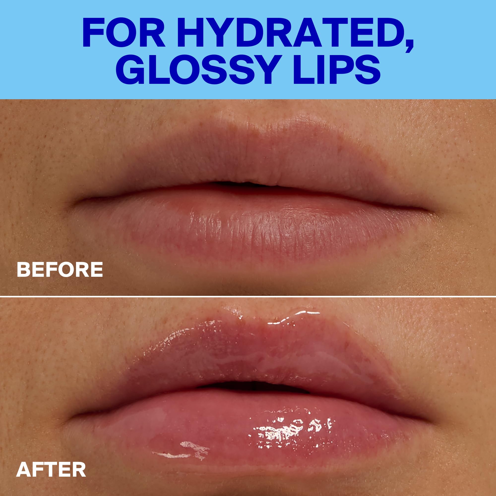 Supergoop! comparación de tamaño del Glow Gloss para llevar en bolso o bolsillo