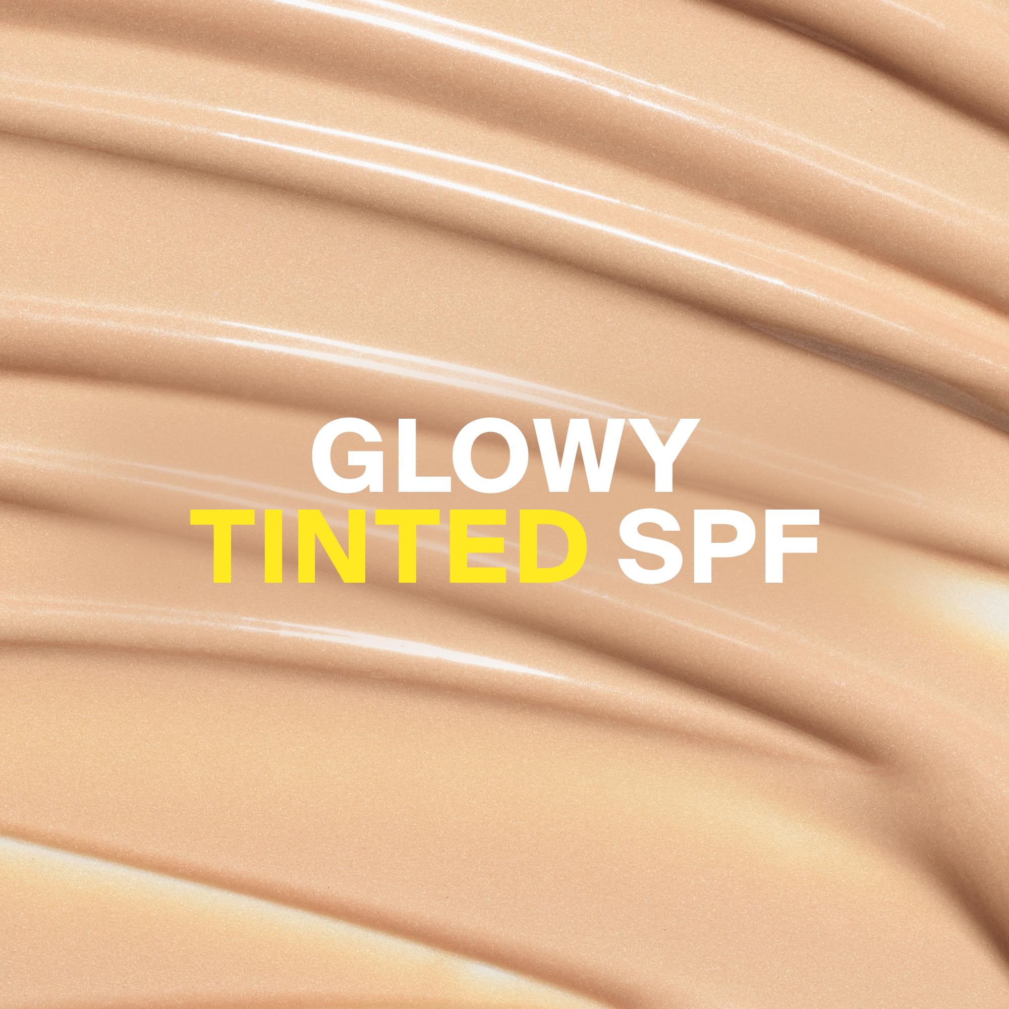 Supergoop! Glowscreen textura luminosa en primer plano que muestra el brillo
