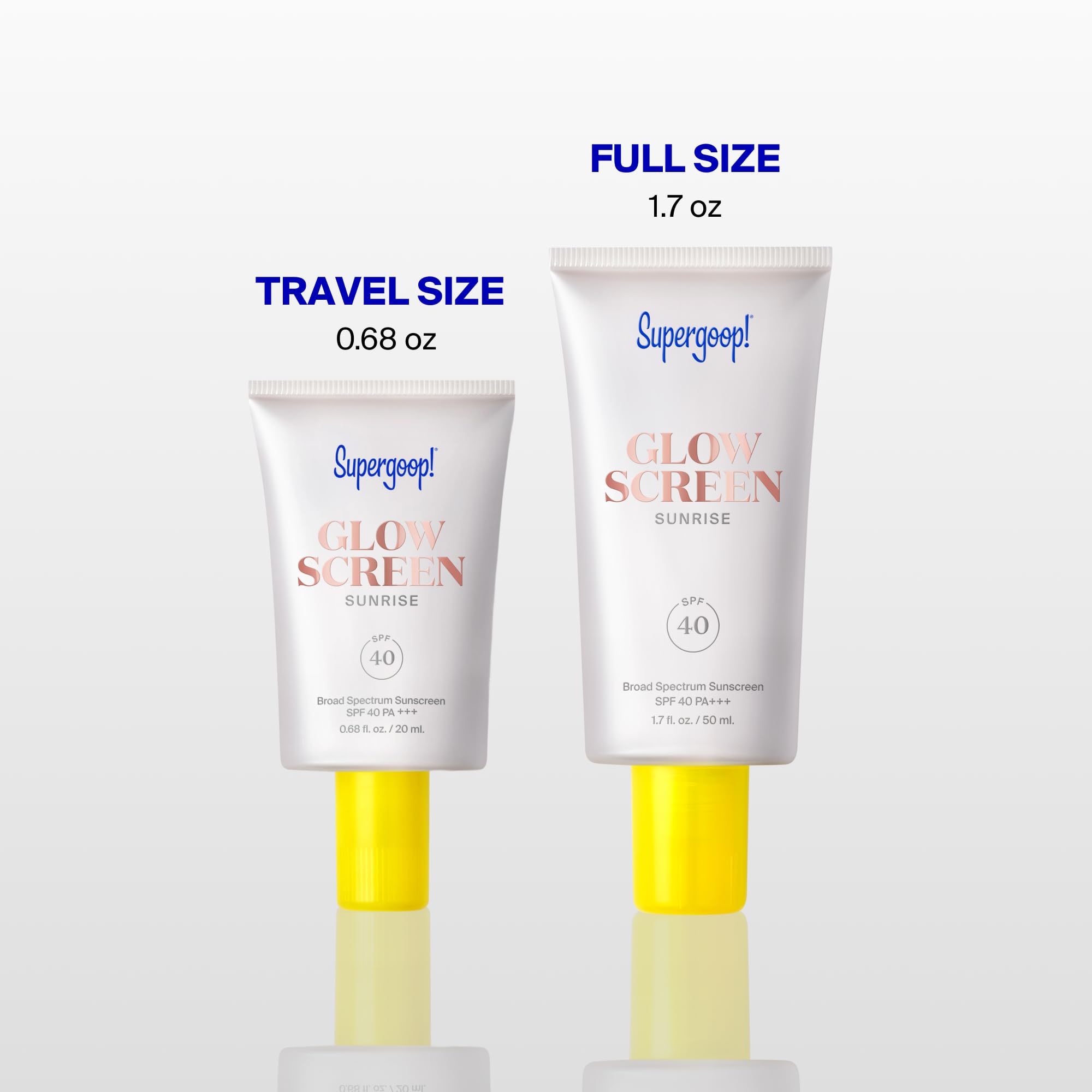 Supergoop! Glowscreen en rutina diaria mostrando piel con glow saludable
