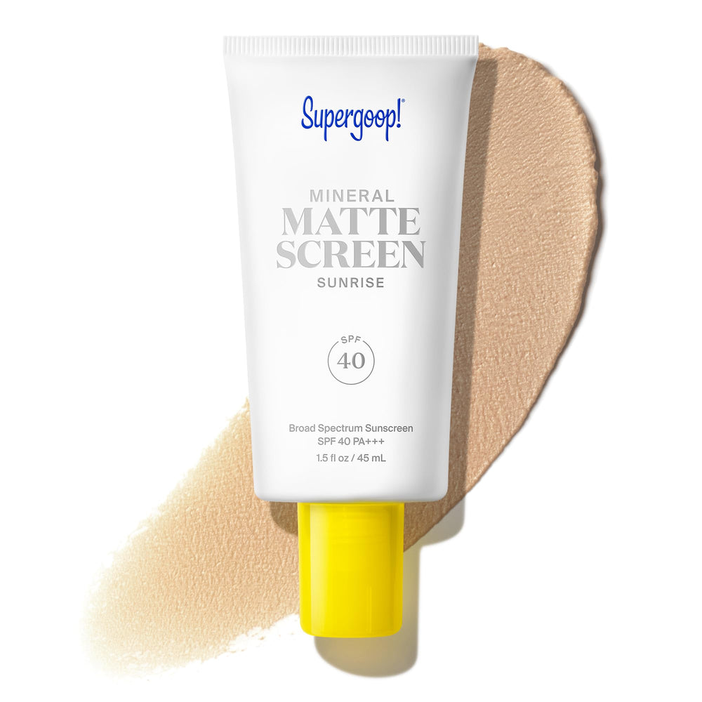 Supergoop! tubo frontal mostrando diseño y tamaño 45 mL para protección visible
