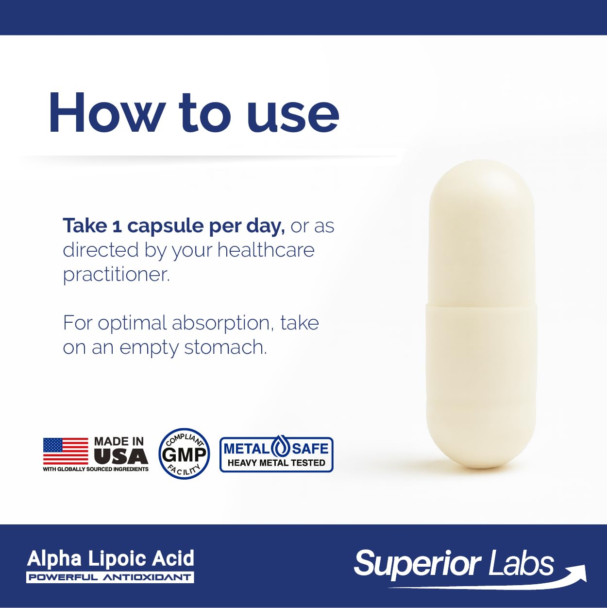 Superior Labs etiqueta con información nutricional y beneficio de transparencia