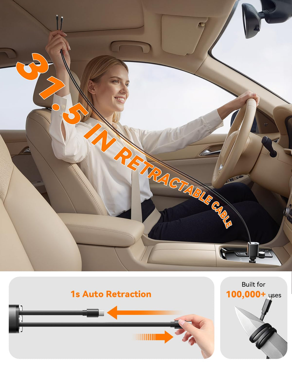 SUPERONE adaptador girado 180°, ajuste cómodo y acceso fácil